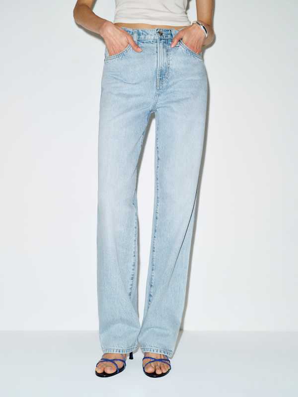 Val 90s Mid Rise Straight Jeans - Dory