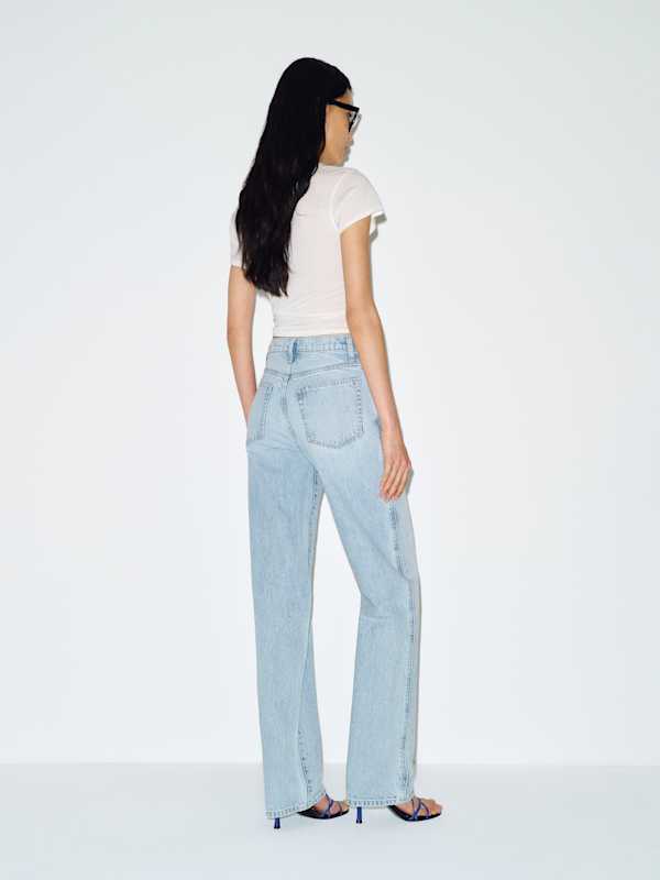 Val 90s Mid Rise Straight Jeans - Dory