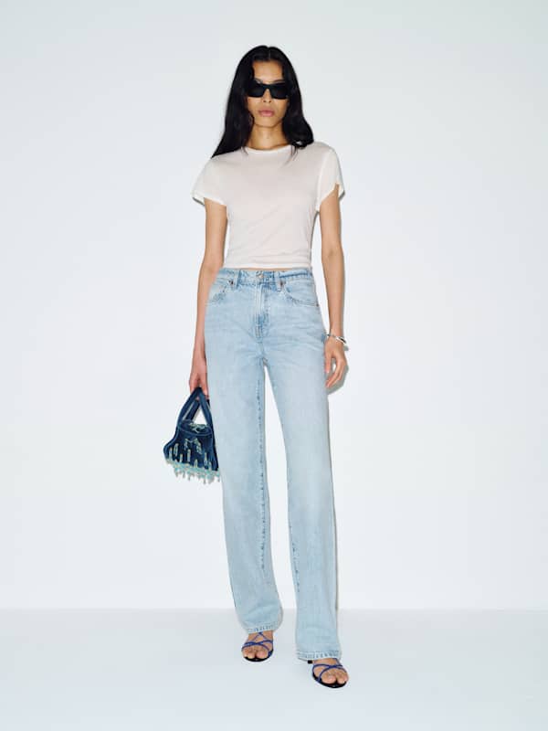 Val 90s Mid Rise Straight Jeans - Dory