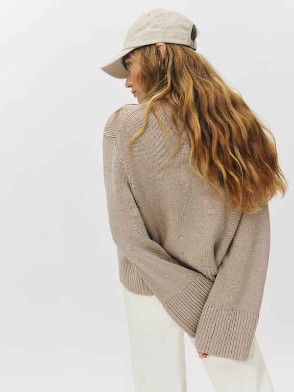 Val 90s Mid Rise Straight Jeans - Fior Di Latte