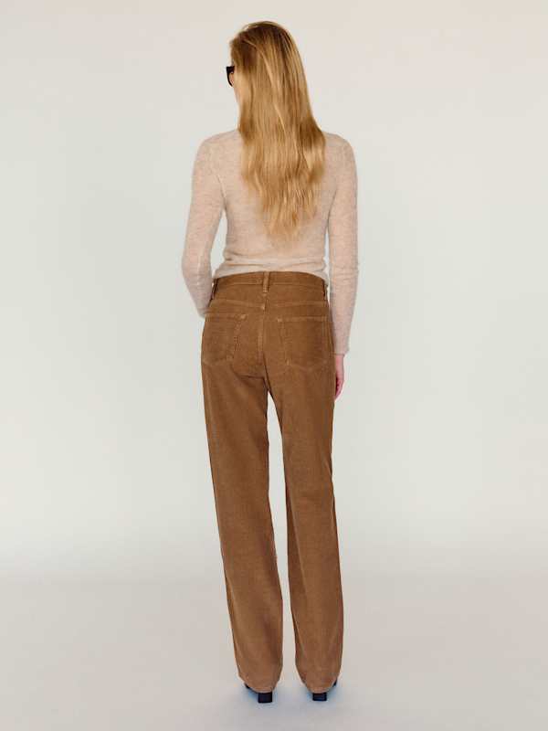 Val 90s Mid Rise Straight Jeans - Kodiak Corduroy