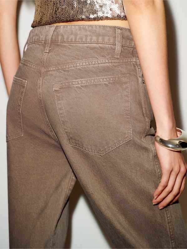 Val 90s Mid Rise Straight Jeans - Morel