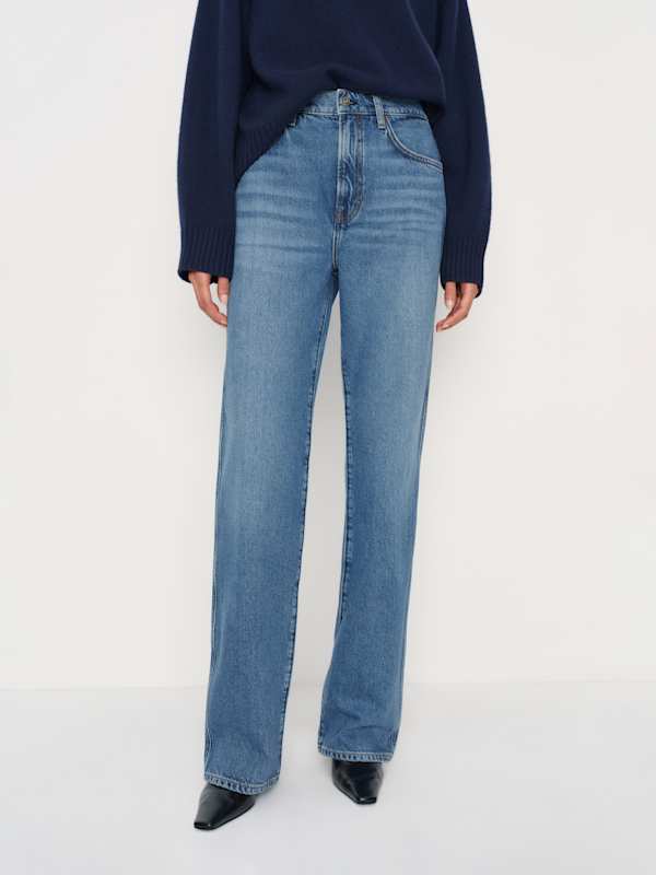 Val 90s Mid Rise Straight Jeans - Naysa