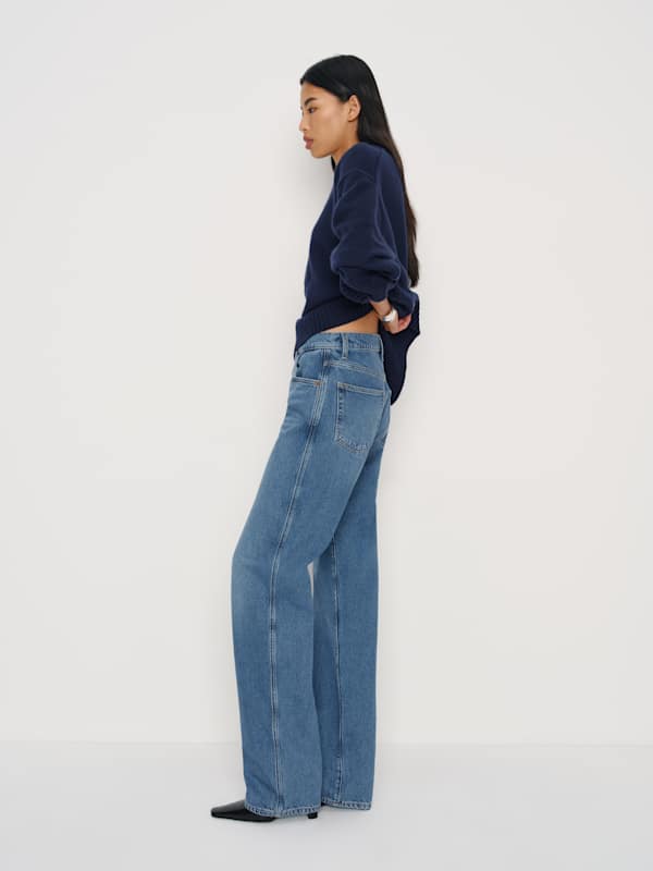 Val 90s Mid Rise Straight Jeans - Naysa