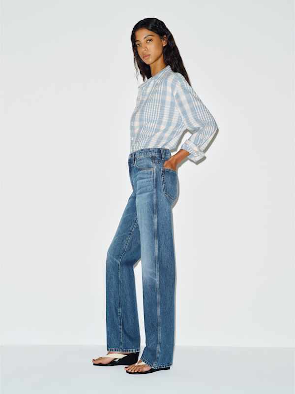 Val 90s Mid Rise Straight Jeans - Salerno