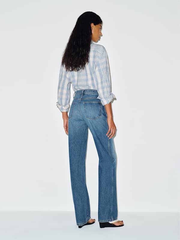Val 90s Mid Rise Straight Jeans - Salerno