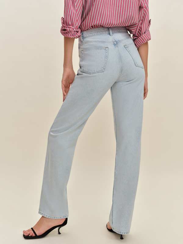 Val 90s Mid Rise Straight Jeans - Shasta