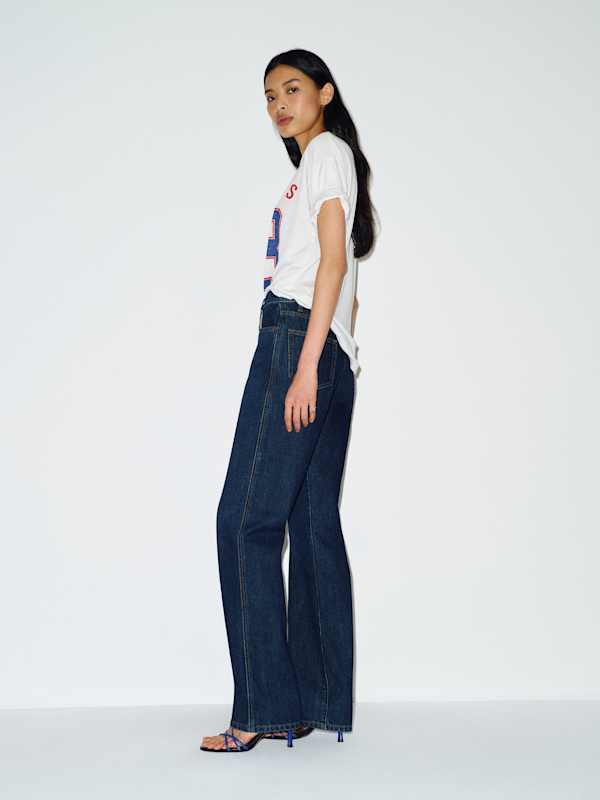 Val 90s Mid Rise Straight Jeans - Titan
