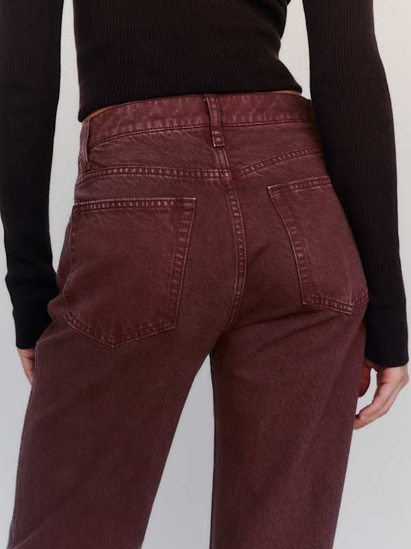 Val 90s Mid Rise Straight Jeans - Urchin
