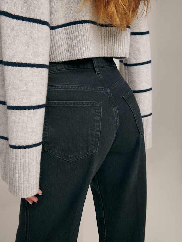 Val 90s Mid Rise Straight Jeans - Vana