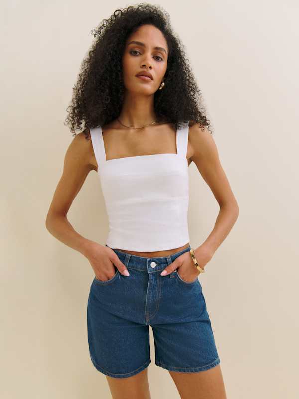 Raye Mid Rise 6&rdquo; Jean Shorts - Cleary