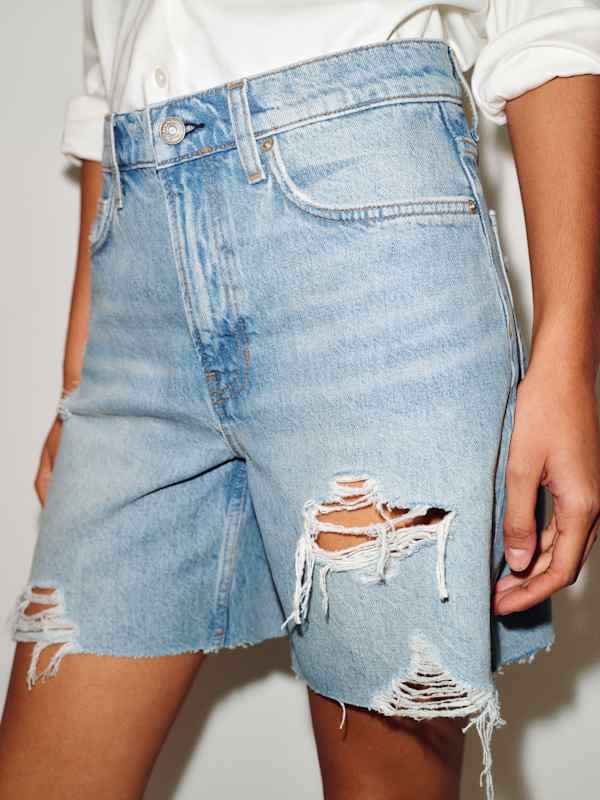 Raye Mid Rise 6&rdquo; Jean Shorts - Pagee
