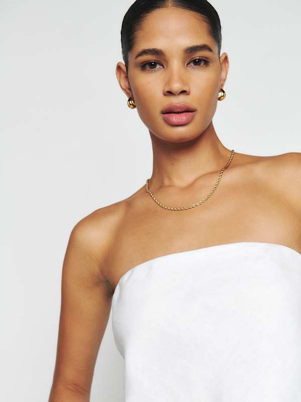 Spritz Linen Top - White