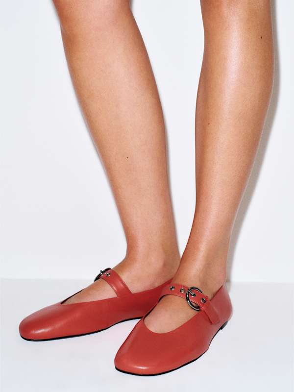 Bethany Ballet Flat - Poppy Leather