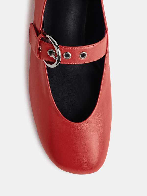 Bethany Ballet Flat - Poppy Leather