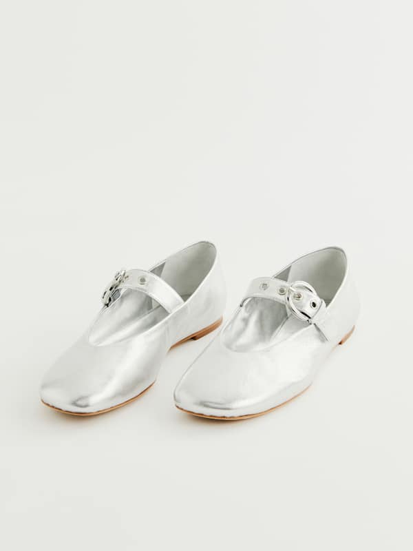 Bethany Ballet Flat - Silver