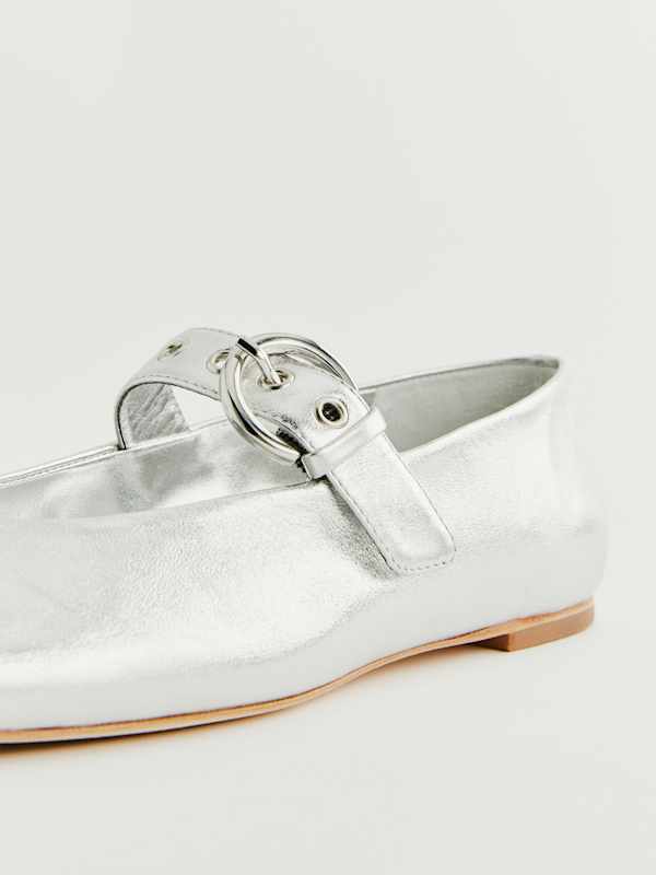 Bethany Ballet Flat - Silver