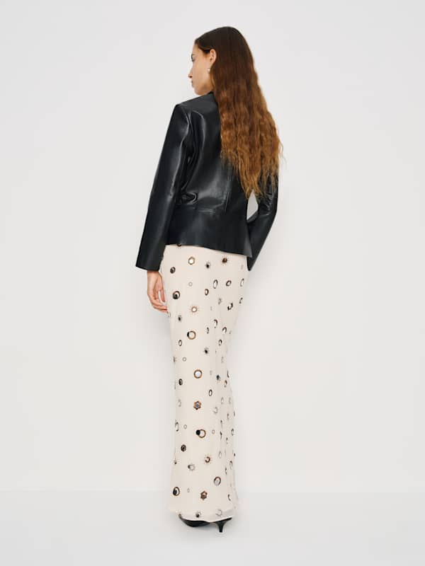 Layla Skirt - Almond Embellished