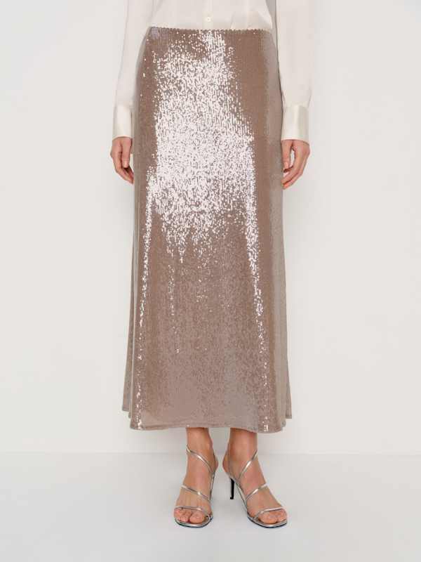 Layla Skirt - Chocolate Sequin