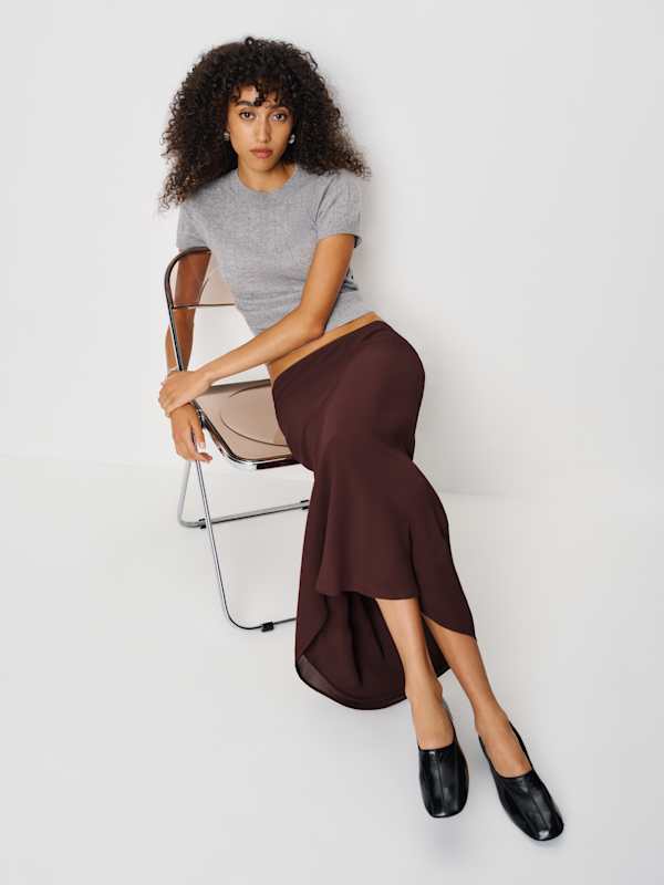 Layla Skirt - Mahogany