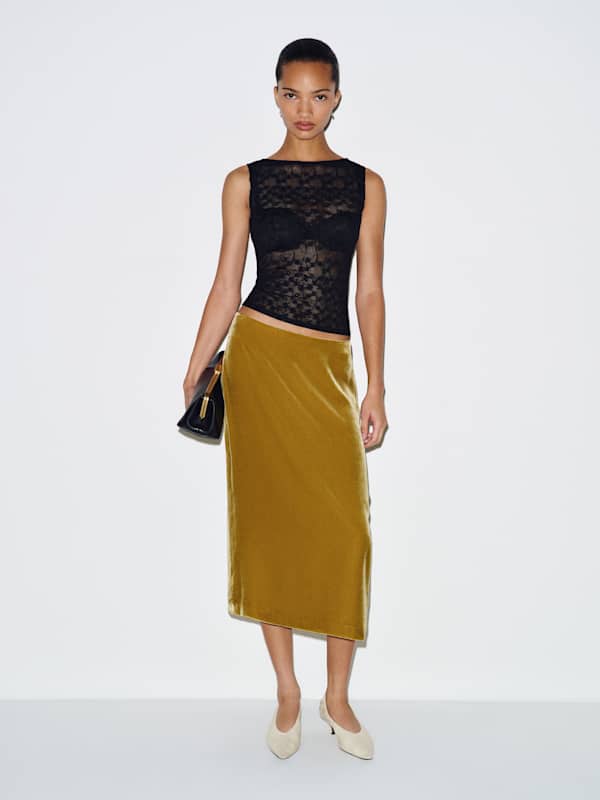 Dusk Knit Top - Black Lace