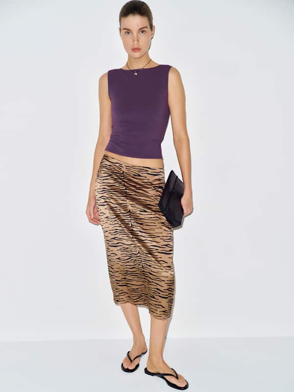 Dusk Knit Top - Crushed Violet