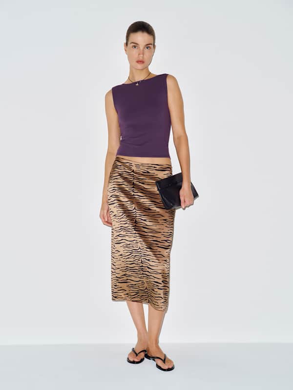 Dusk Knit Top - Crushed Violet