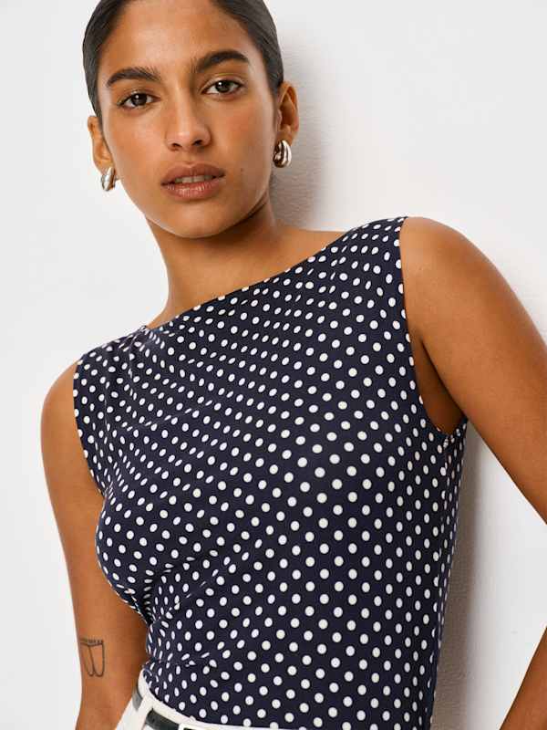 Dusk Knit Top - Dream Dot