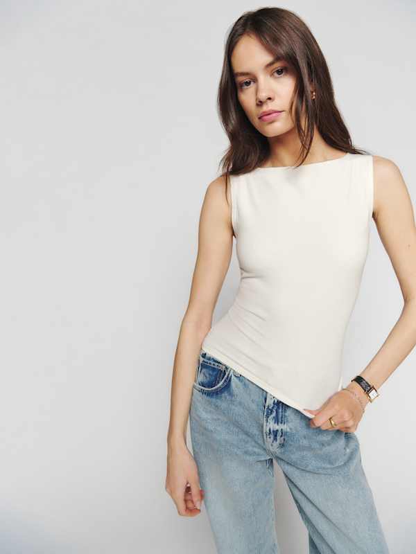 Dusk Knit Top - Fior Di Latte