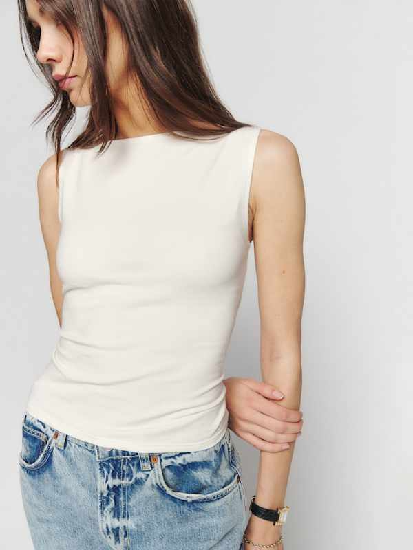 Dusk Knit Top - Fior Di Latte