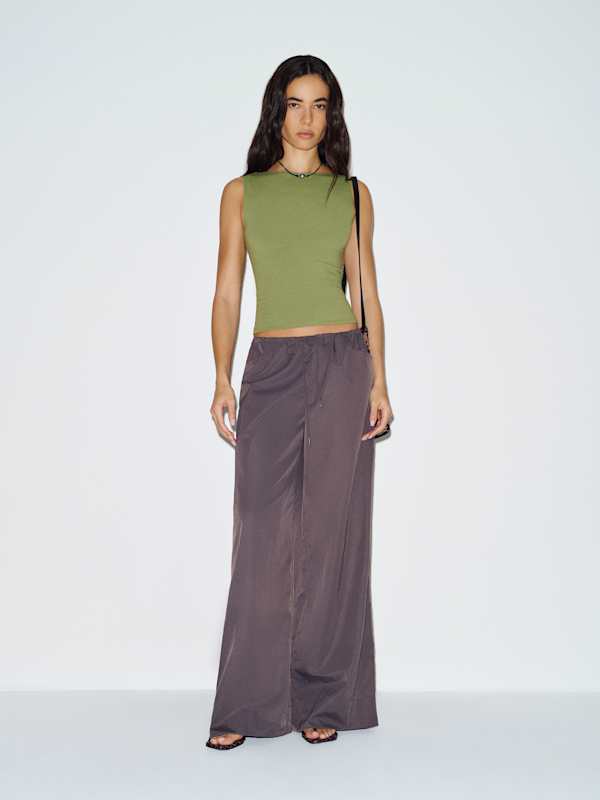 Dusk Knit Top - Green Bean