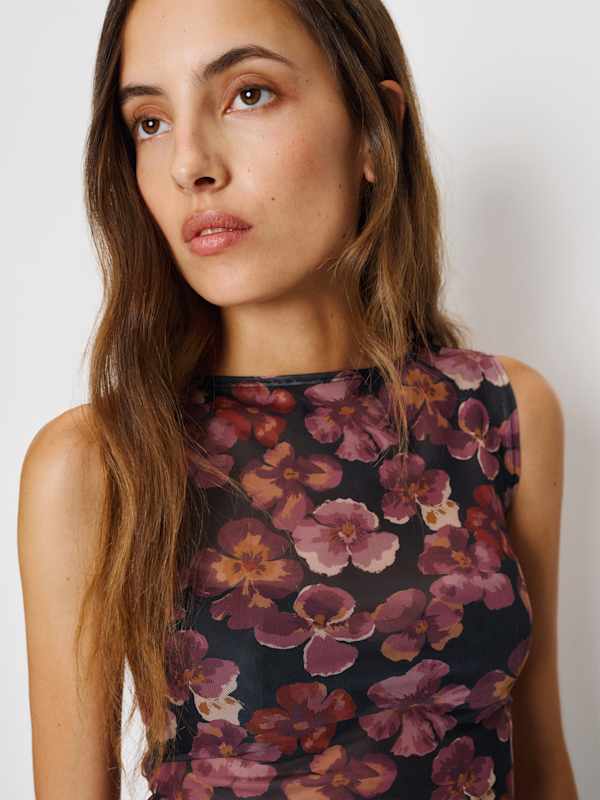 Dusk Knit Top - Pansy