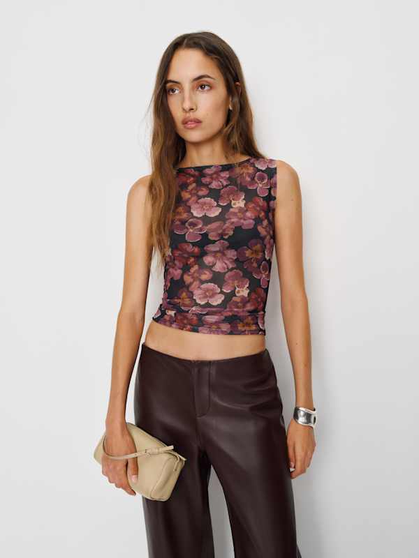 Dusk Knit Top - Pansy