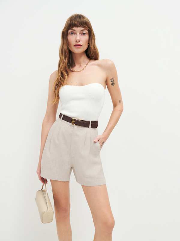 Mason Linen Short - Oatmeal