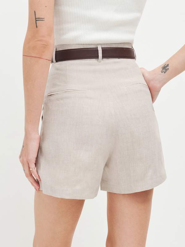 Mason Linen Short - Oatmeal