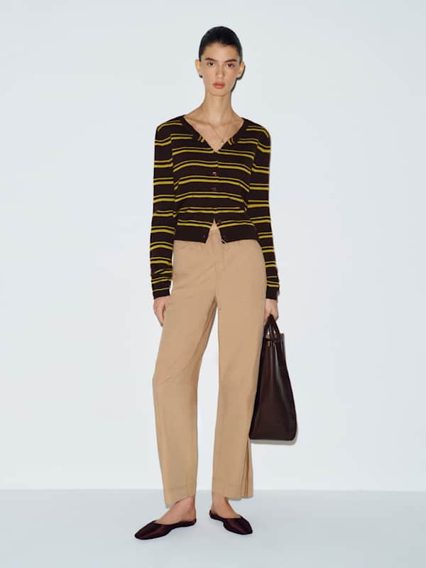 Clara Cashmere Crew Cardigan by Reformation