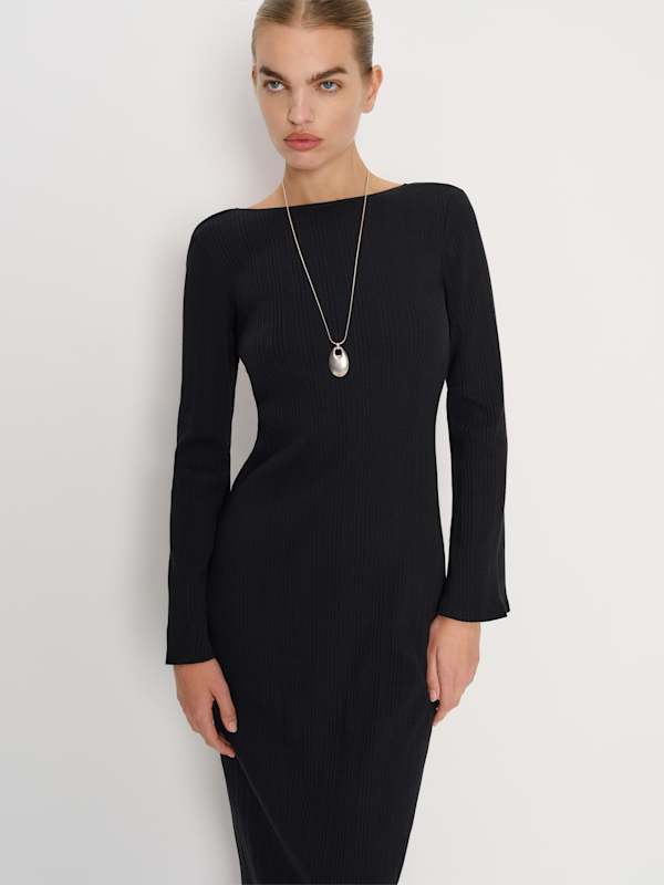 Delphina Knit Dress - Black