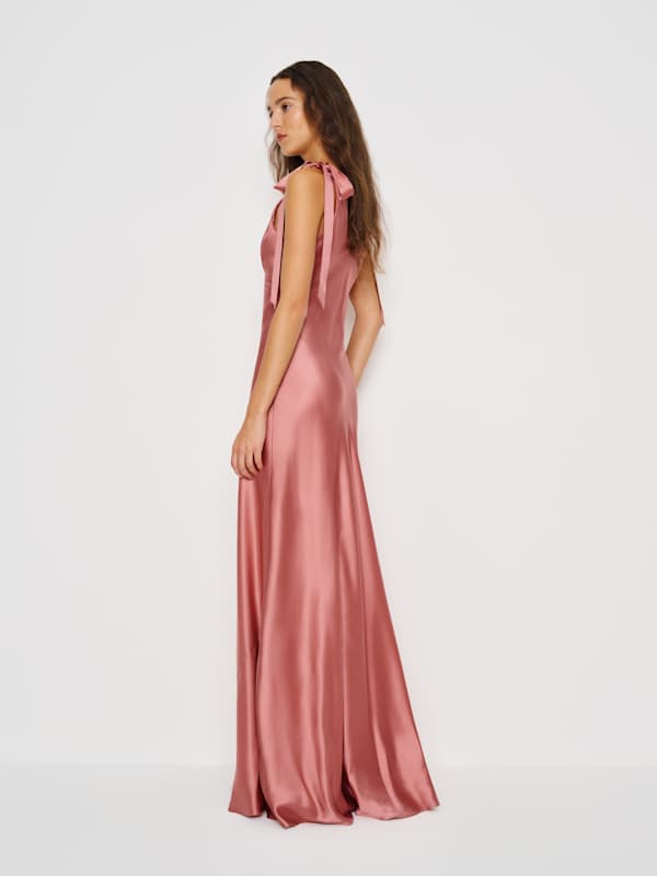 Robe en soie Pernille - Rose s&eacute;ch&eacute;e