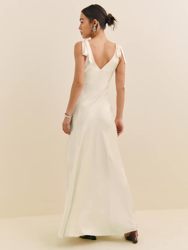 Pernille Silk Dress - Ivory Bridal Silk
