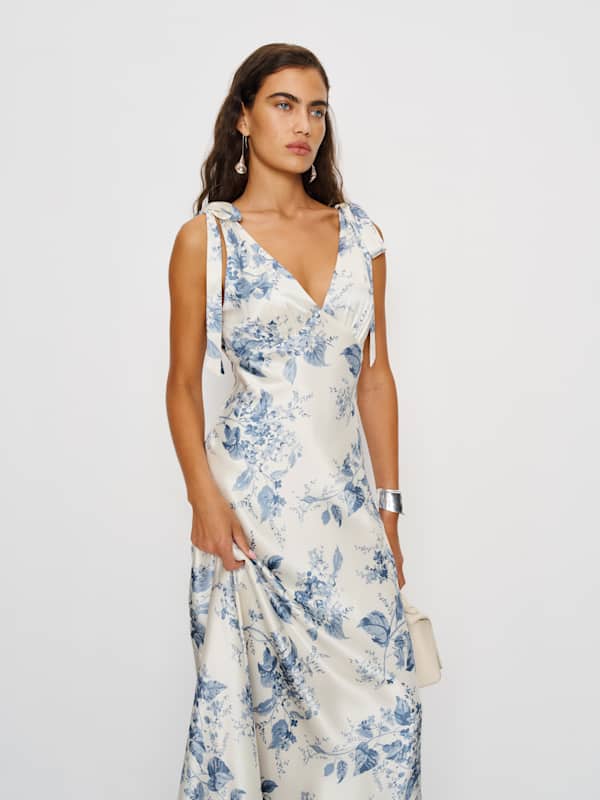 Pernille Silk Dress - Lupine