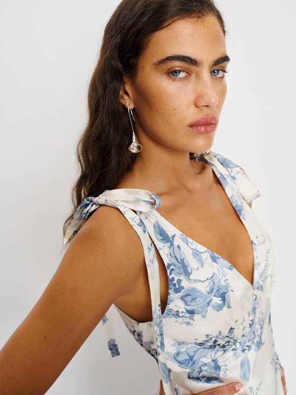 Pernille Silk Dress - Lupine