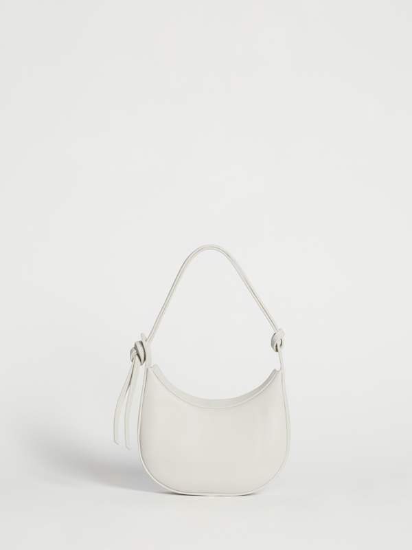 Mini Rosetta Shoulder Bag - White Leather