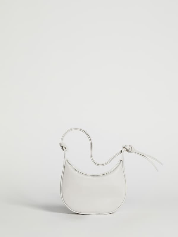 Mini Rosetta Shoulder Bag - White Leather
