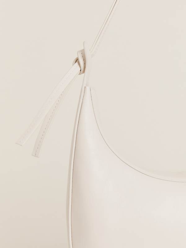 Medium Rosetta Shoulder Bag - White Leather