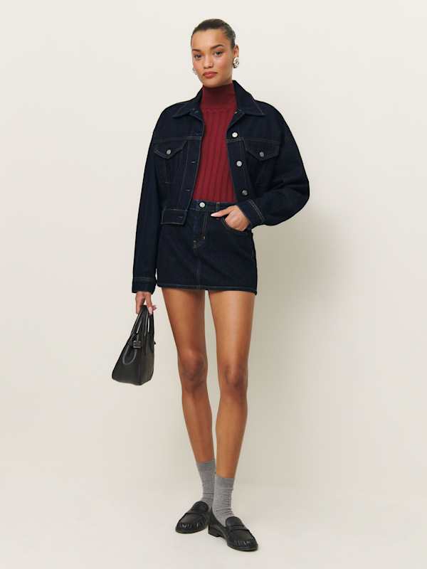 Jori Cropped Denim Jacket - Ondine