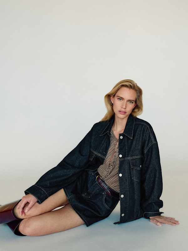 Brooks Oversized Denim Jacket - Ondine