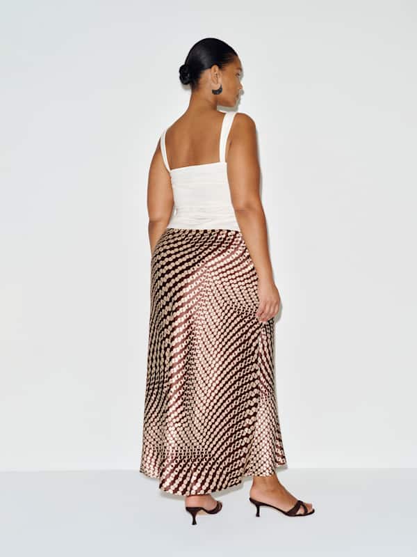 Layla Silk Skirt Es - Samba