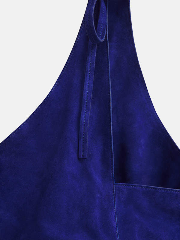 Medium Vittoria Tote Bag - Cobalt Suede