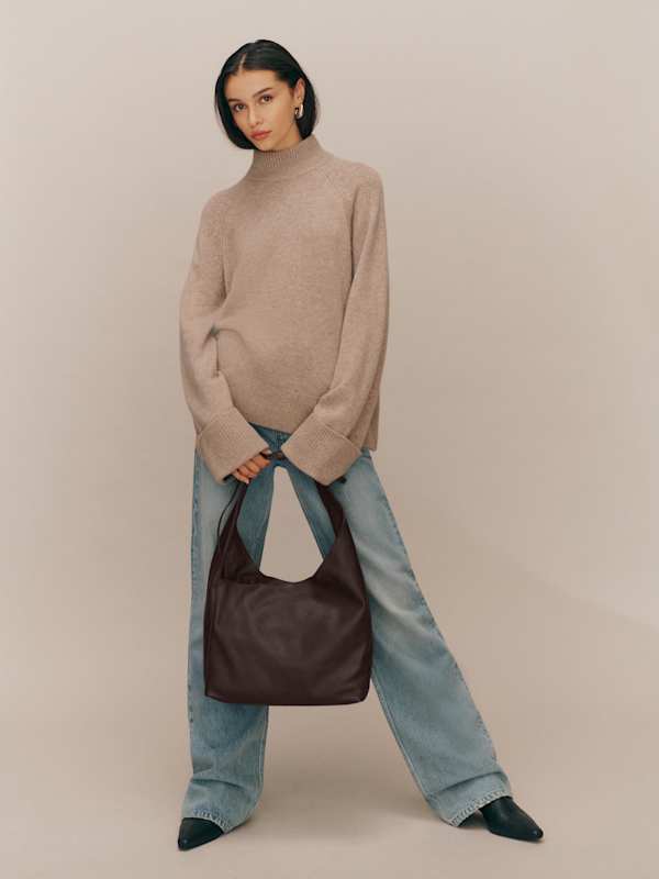 Medium Vittoria Tote Bag - Tobacco Leather