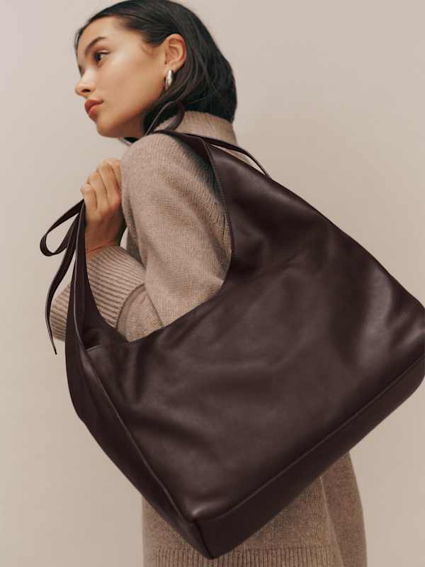 Medium Vittoria Tote Bag - Tobacco Leather